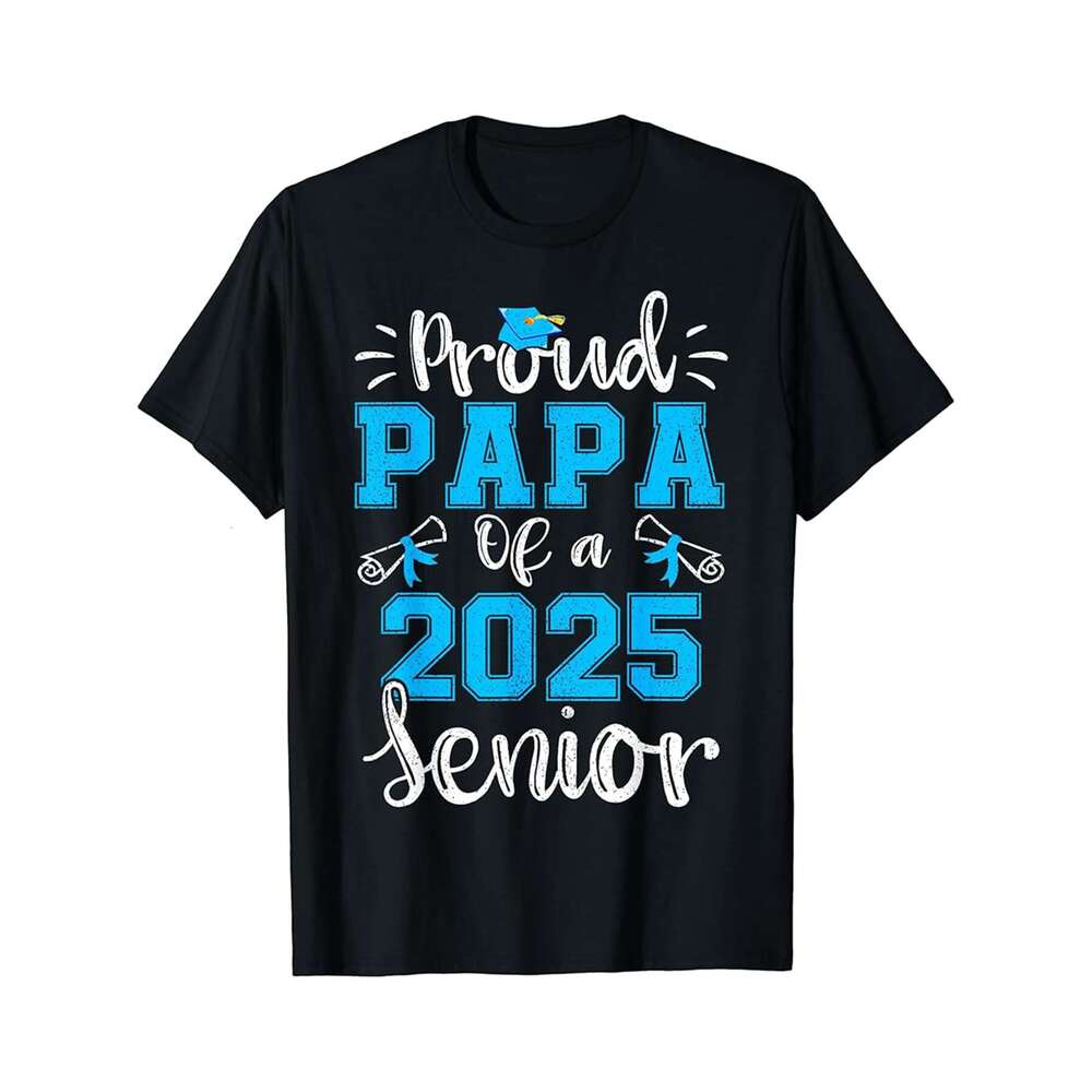 Designer T shirt Proud OMI Of A Class of 2025 Graduate Senior Graduation - 220g Tshits