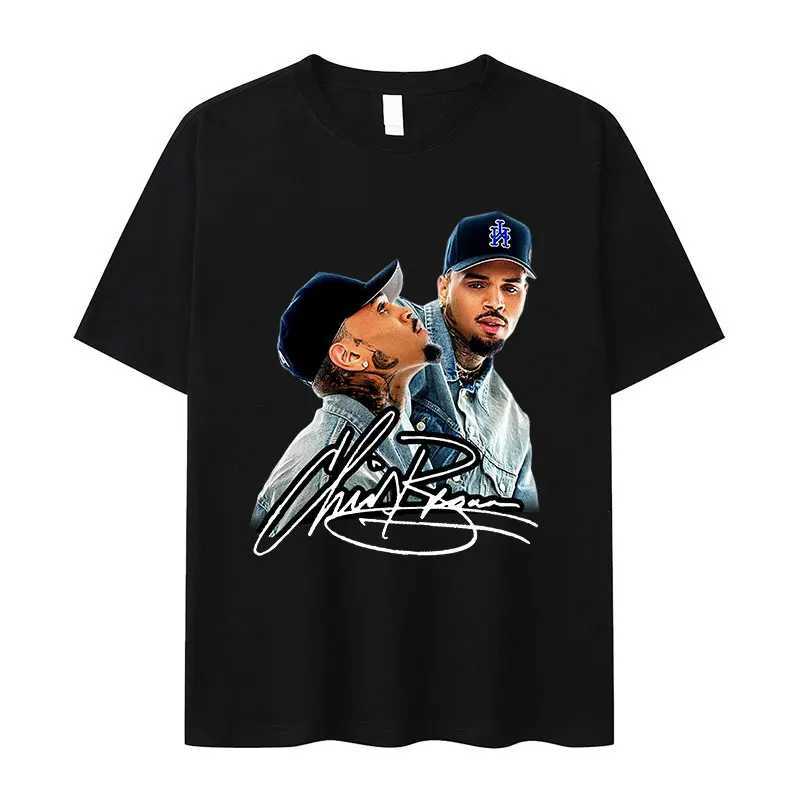 Chris Brown 11 11 Tour 2024 Graphic T-shirt Mens Hip Hop Trend Gothic Clothing T-shirt Retro Fashion Extra Large Cotton T-shirtXJ250409