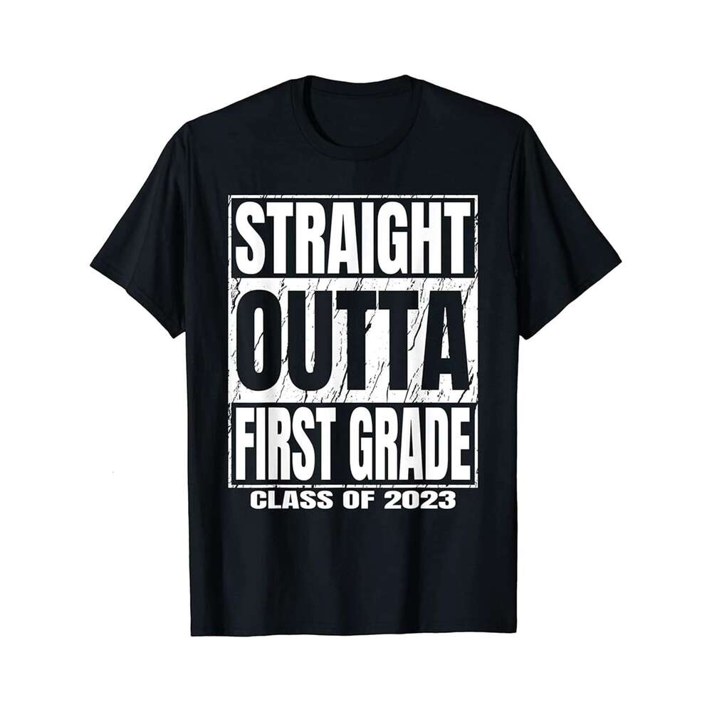 Designer T shirt Straight Outta Fifth Grade Graduation Class 2023 5th Grade - 220g Tshits