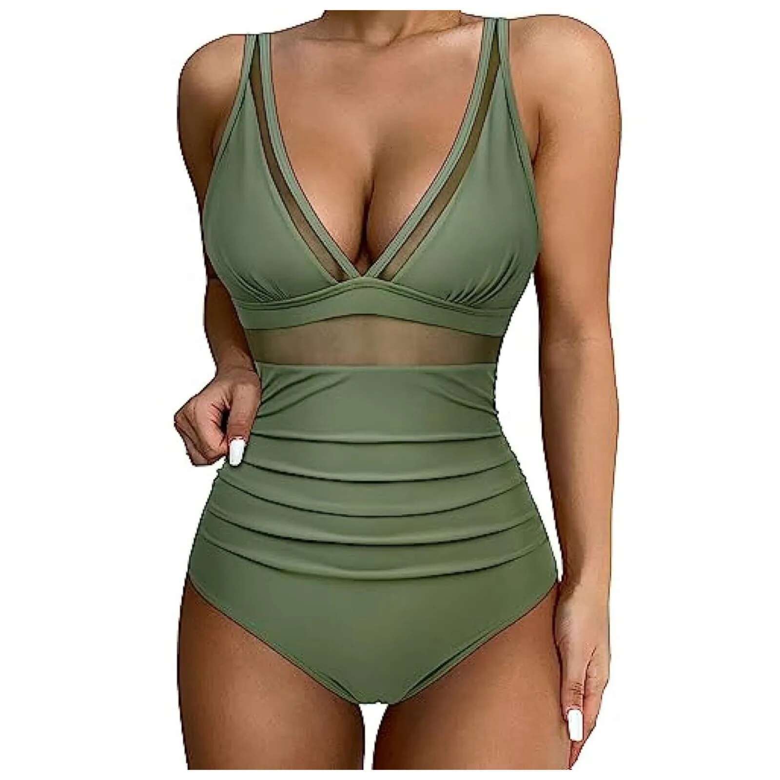 Dongdumaoyi New Mesh Patchwork One Piece Swimsuit Women Black Monokini High Waist Swimwear Ladies Bathing Suit Biquinis