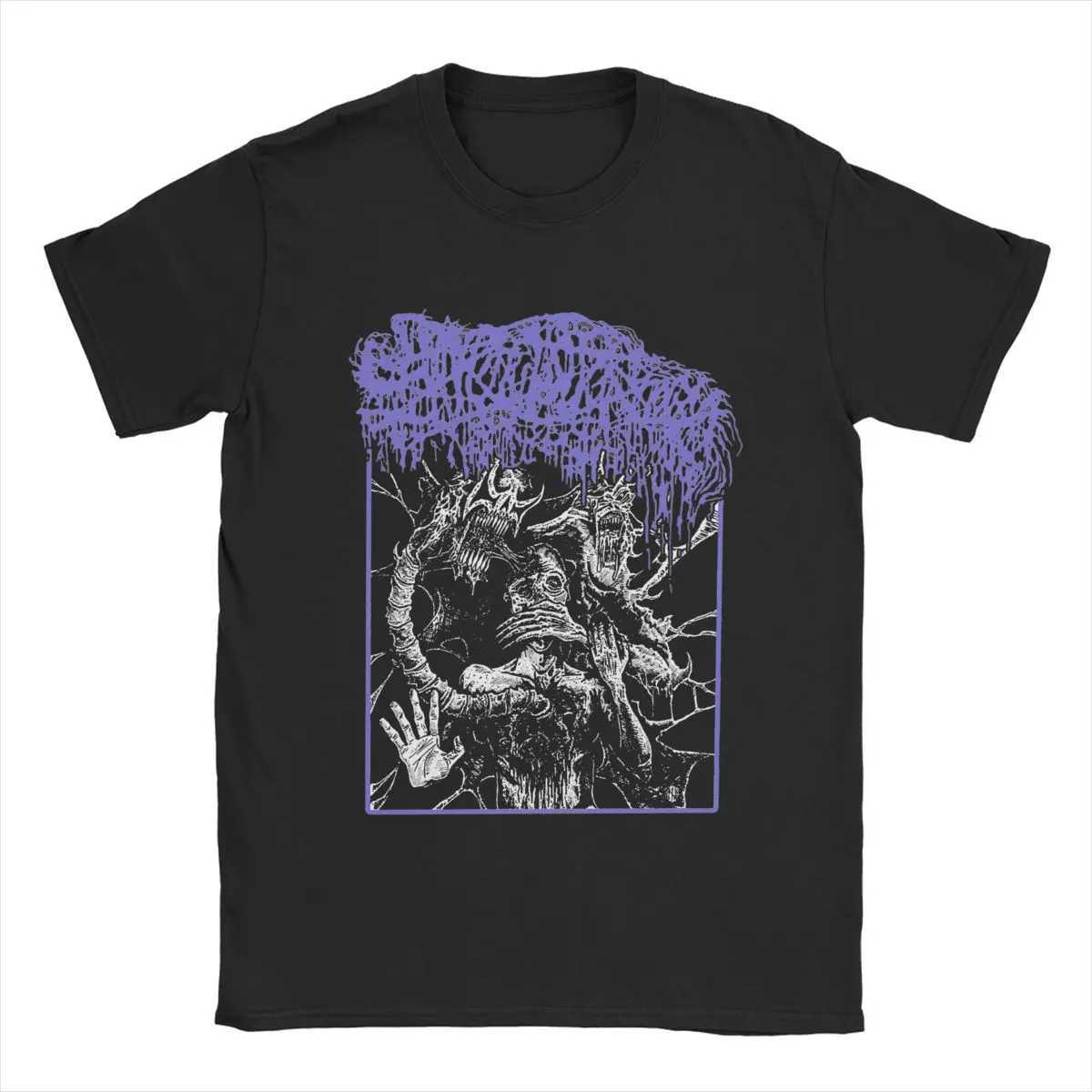 Mens T-shirt Sanguisugabogg vintage 100% pure cotton T-shirt short sleeved with T-shirt round neck clothing 4XL 5XL 6XLXJ250409