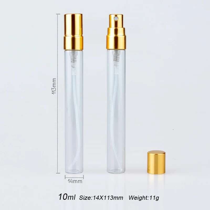 50Pieces/Lot 10ML With Customizable Paper Boxes Empty Atomizer Spray Glass Perfume Bottle