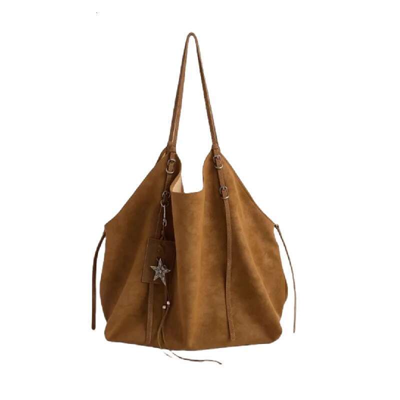 Frosted Vintage Women's Large Capacity Shoulder Bag Solid Color Simple Casual Commuter Bags Autumn Retro 2024 Hot Selg