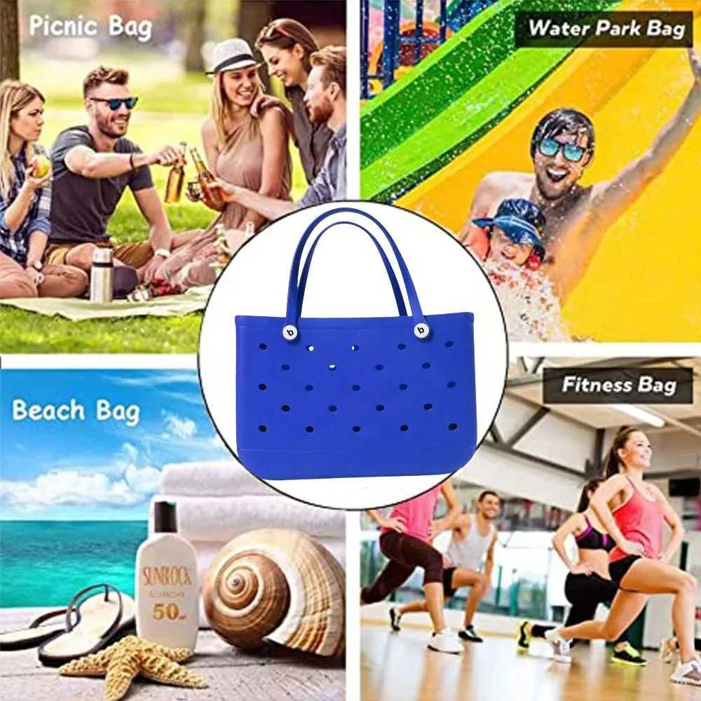 XLarge Beach Bag Oversize Rubber Boat Pool Sports Bag Washable Open Handbag Lightweig Durable Tote Travel Bags for Wens Gift Z250409