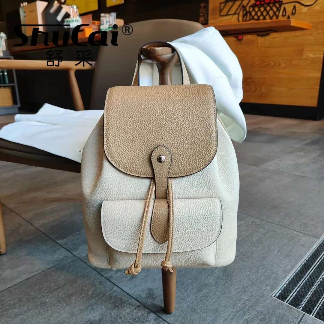 Head Layer Cowhide Women 2024 New Large-Capacity Girls Casual Travel Backpack Student Schoolbag