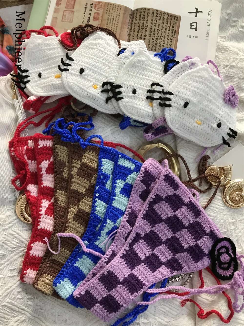Lady's Cute Crochet Bikini Set 2 Pieces Bathing Sexy Micro Bikinis 2025 Ties Swimsuit Thong Swimwear Women Swimming Suit