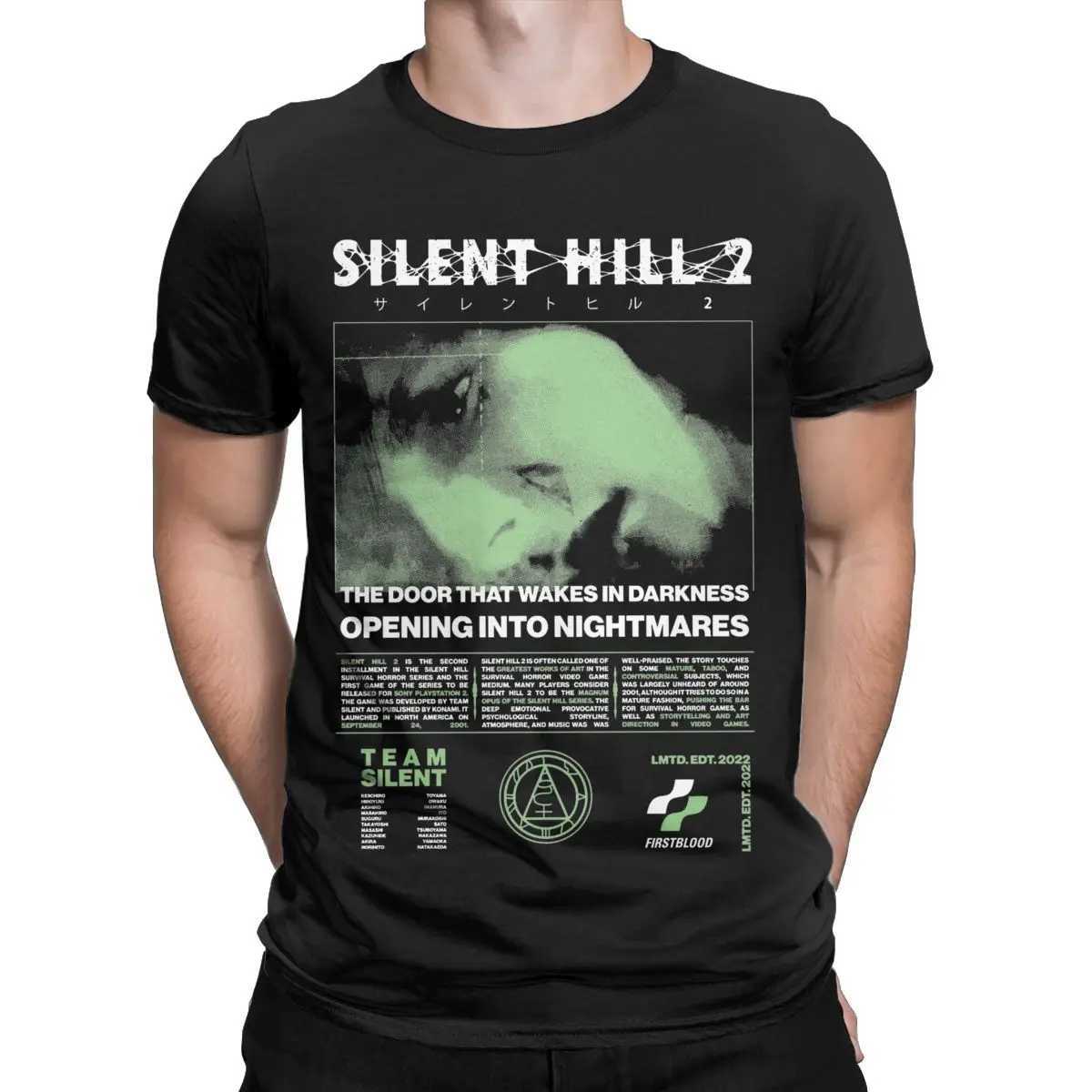 Mens Silent Hill 2 T-shirt Cotton casual short sleeved round neck T-shirt Adult T-shirtXJ250409