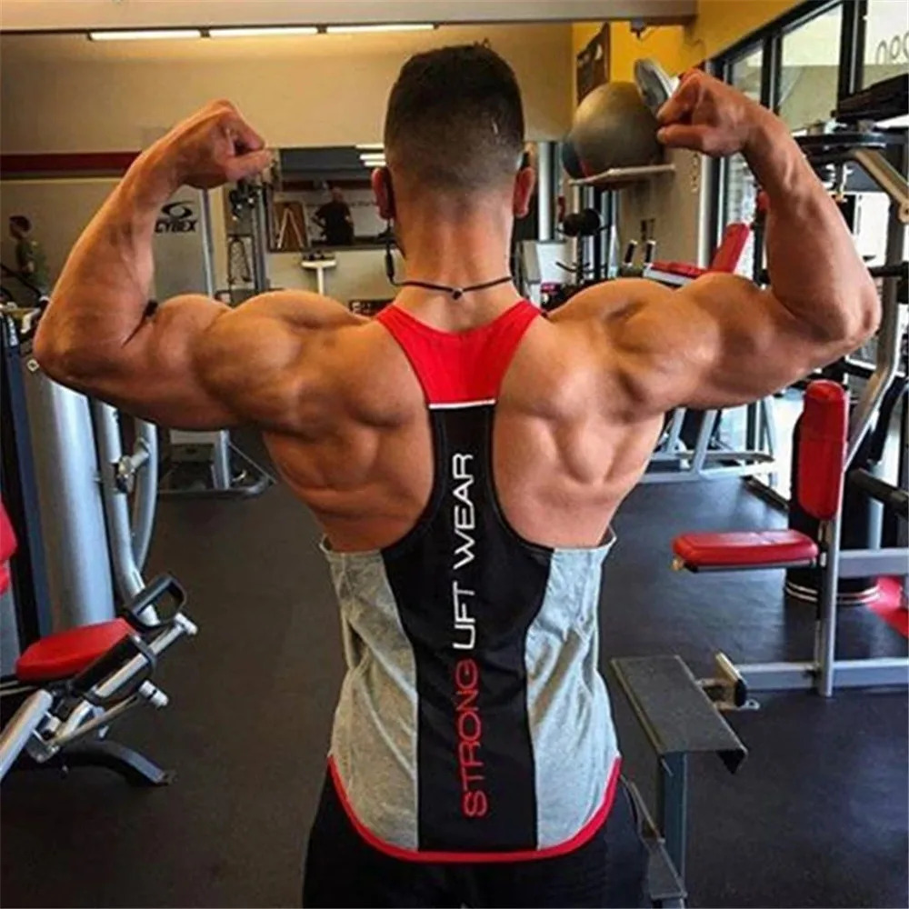 Mens fitness vest sleeveless shirt mens cotton clothing fashion single underwear Hombre 250409