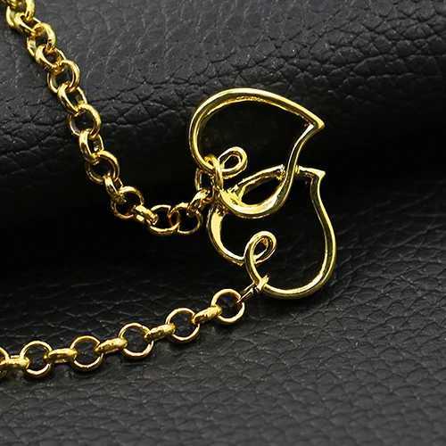Womens Double Love Heart Chain Beach Sandal Ankle Bracelet Anklet Foot Jewelry Z250408