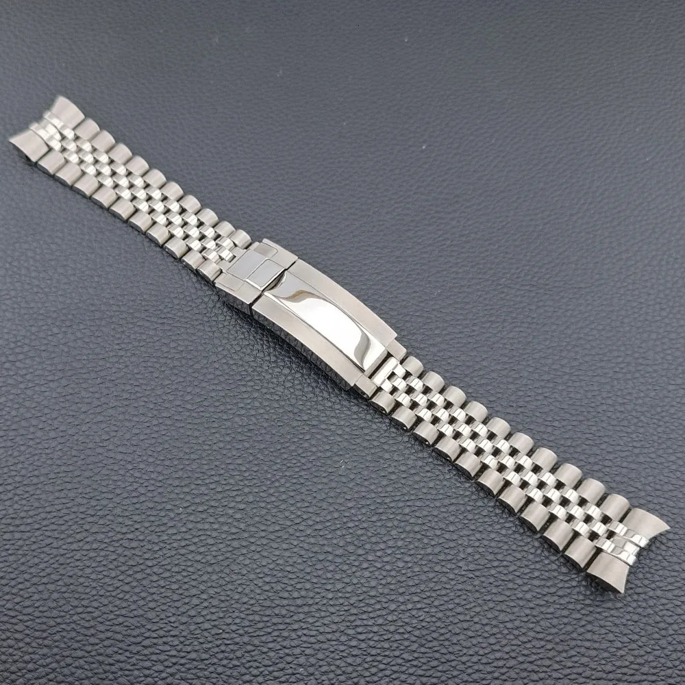 High quality 20mm wide solid five bead stainless steel daily watch strap mens watch accessories tool strap 251107