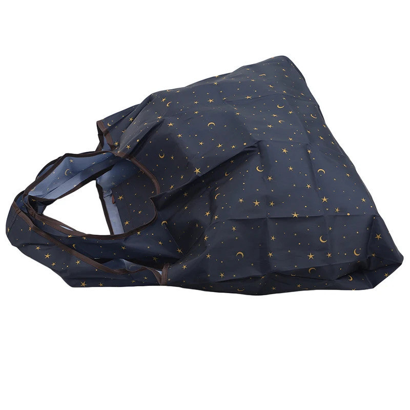 Thick folding shopping bag large capacity reusable environmentally friendly suarket waterproof shoulder 250408