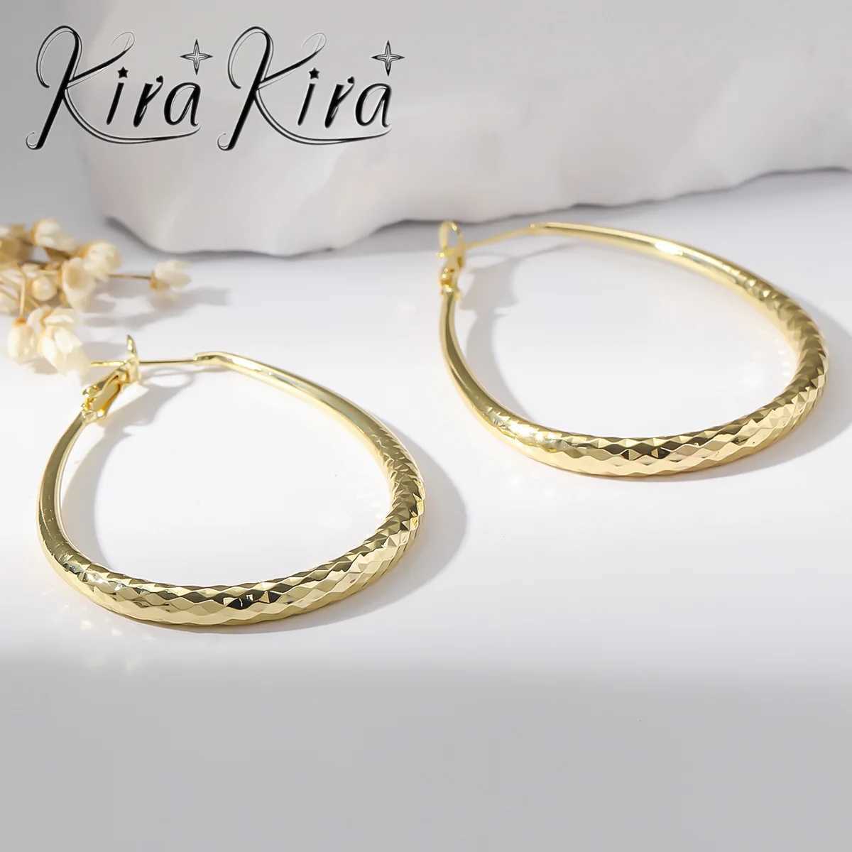 Golden Glossy Spring Fastener Egg-shaped Earrings Hypoallergenic Copper Z250408