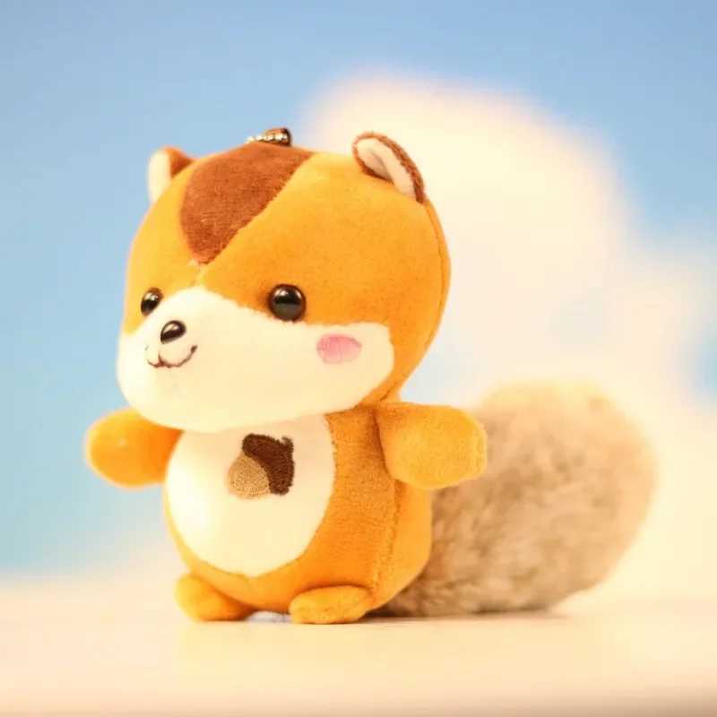 Cute Squirrel Plush Toy Kaii Animal Keychain Squirrel Plush Toy Bag Decorative Pendant Holiday Gift FashionXJ250409