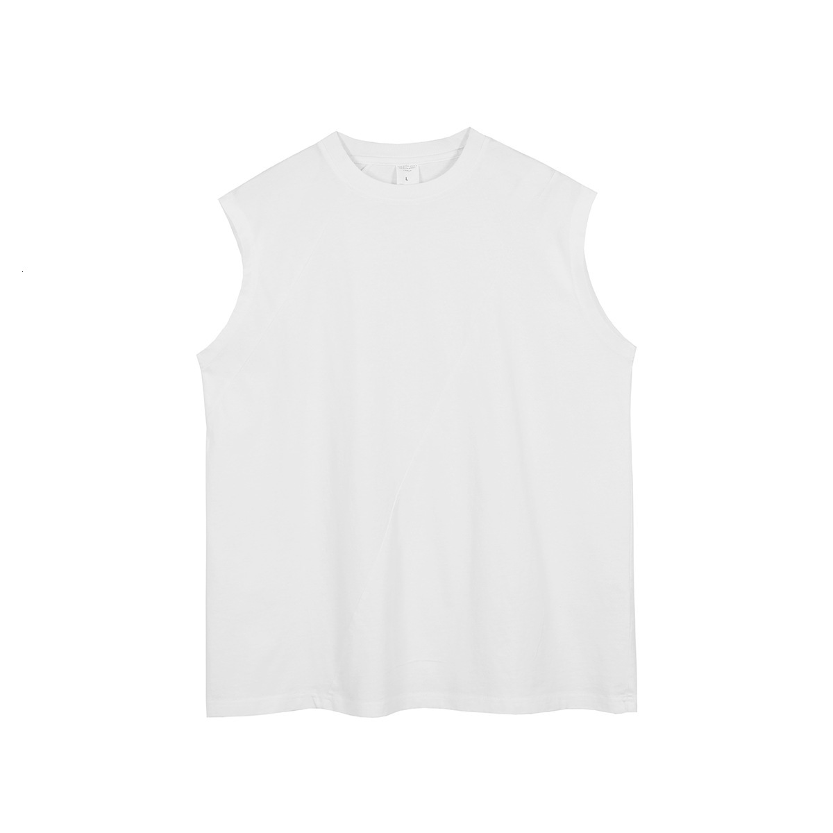 2025 Spring/Summer New Street Trendy Brand Loose Splicing Shoulder Oversized Unisex Men's and Women's Tank Top