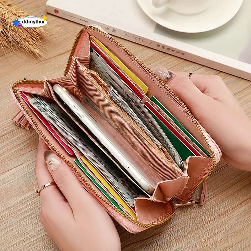 Fashion Women Long Purses Love Heart For Ladies Girl Money Pocket Card Holder Female Wallets Phone Clutch ddmythur