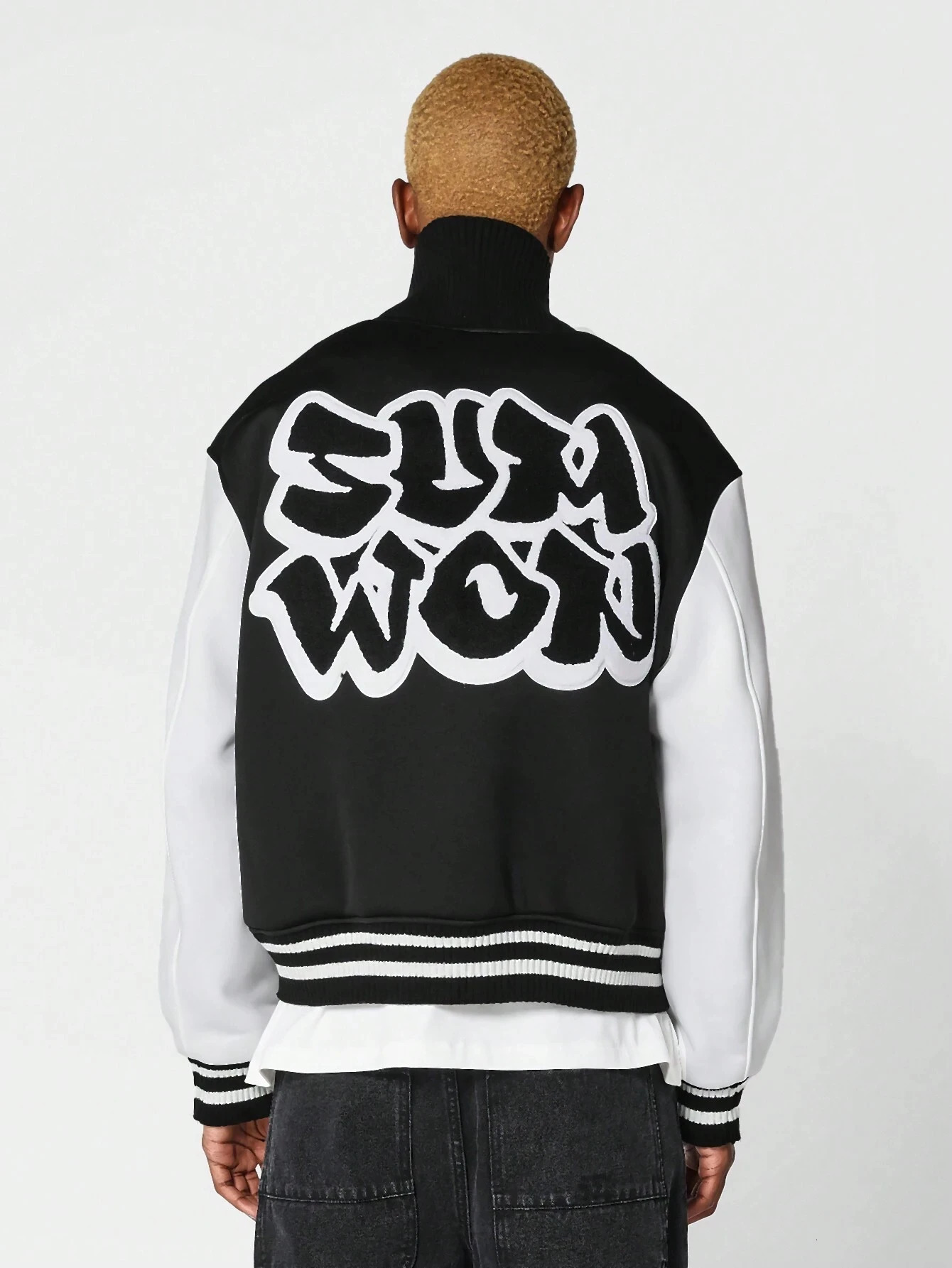 SUMWON Badged Jersey Varsity Jackets Mens Baseball 250409