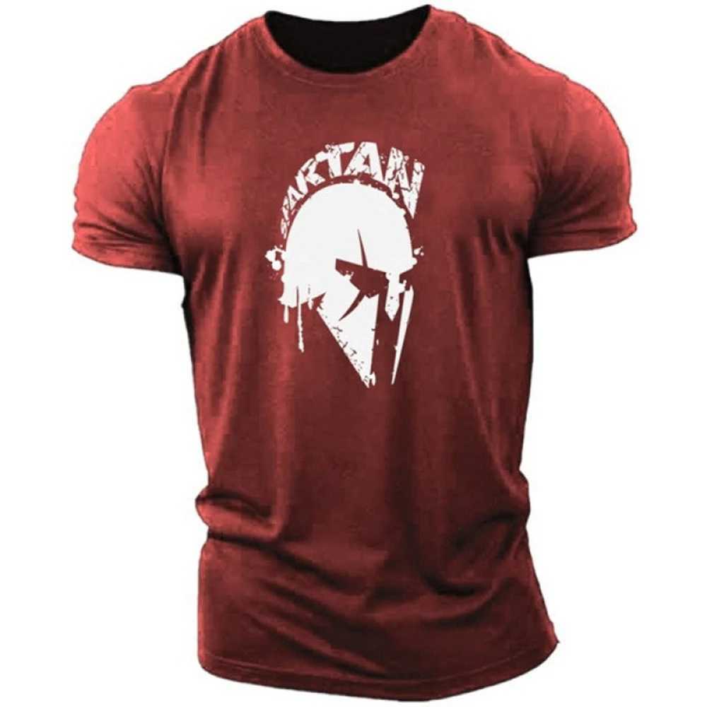 Spartan Warrior 3D Printed Ultra Fine T-shirt Summer Crewneck Short Sleeve High Quality Loose Breathable TopXJ250409