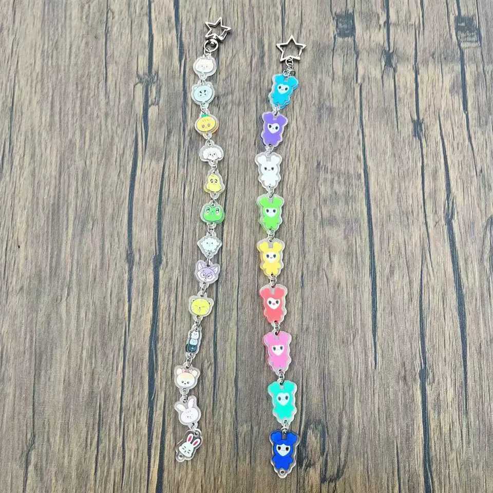 KPOP TW cartoon acrylic keychain Sana ChaeYoung Mina Jihyo Tzuyu cute animal keychain double-sided bag pendant fan Birtay giftXJ250409