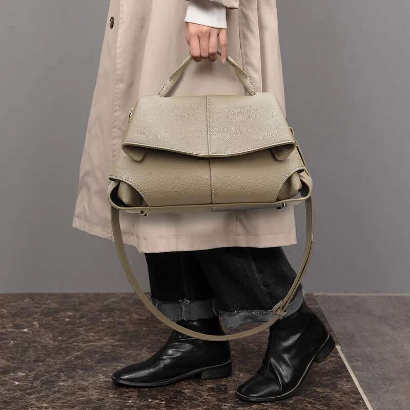 Fashion Ruched Women Handbags Designer Flap Shoulder Bags Pu Leather Crossbody High Quality Commuter Bag 2025