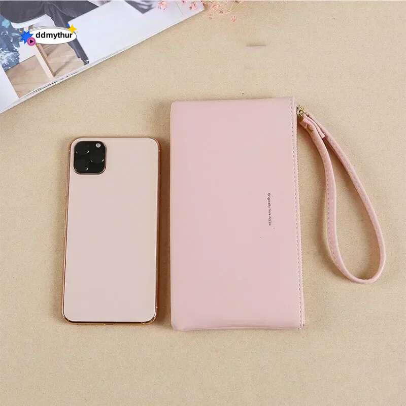 2021 New Zipper Long Coin Purse PU Fashion Clutch Bag Large Capacity Ladies Wallet ddmythur