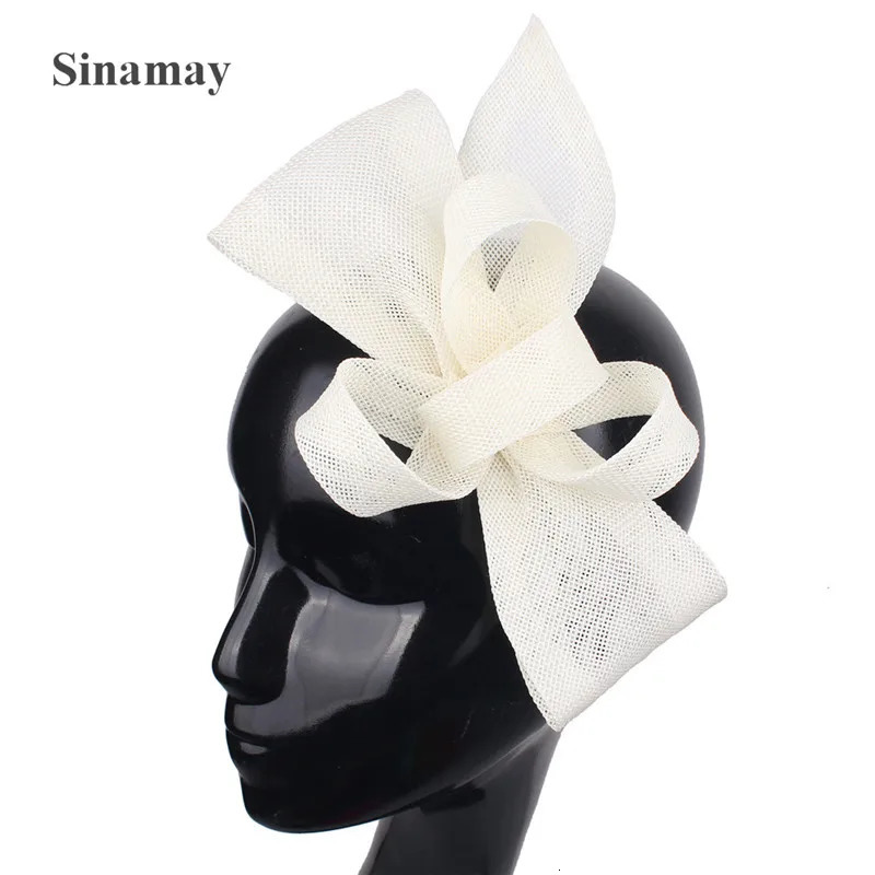 Bow Wedding Fashion Fascinator Bride Headwear Elegant Women Party Church Dinner Hair Accessories Hair Combs Feather Decor 250409