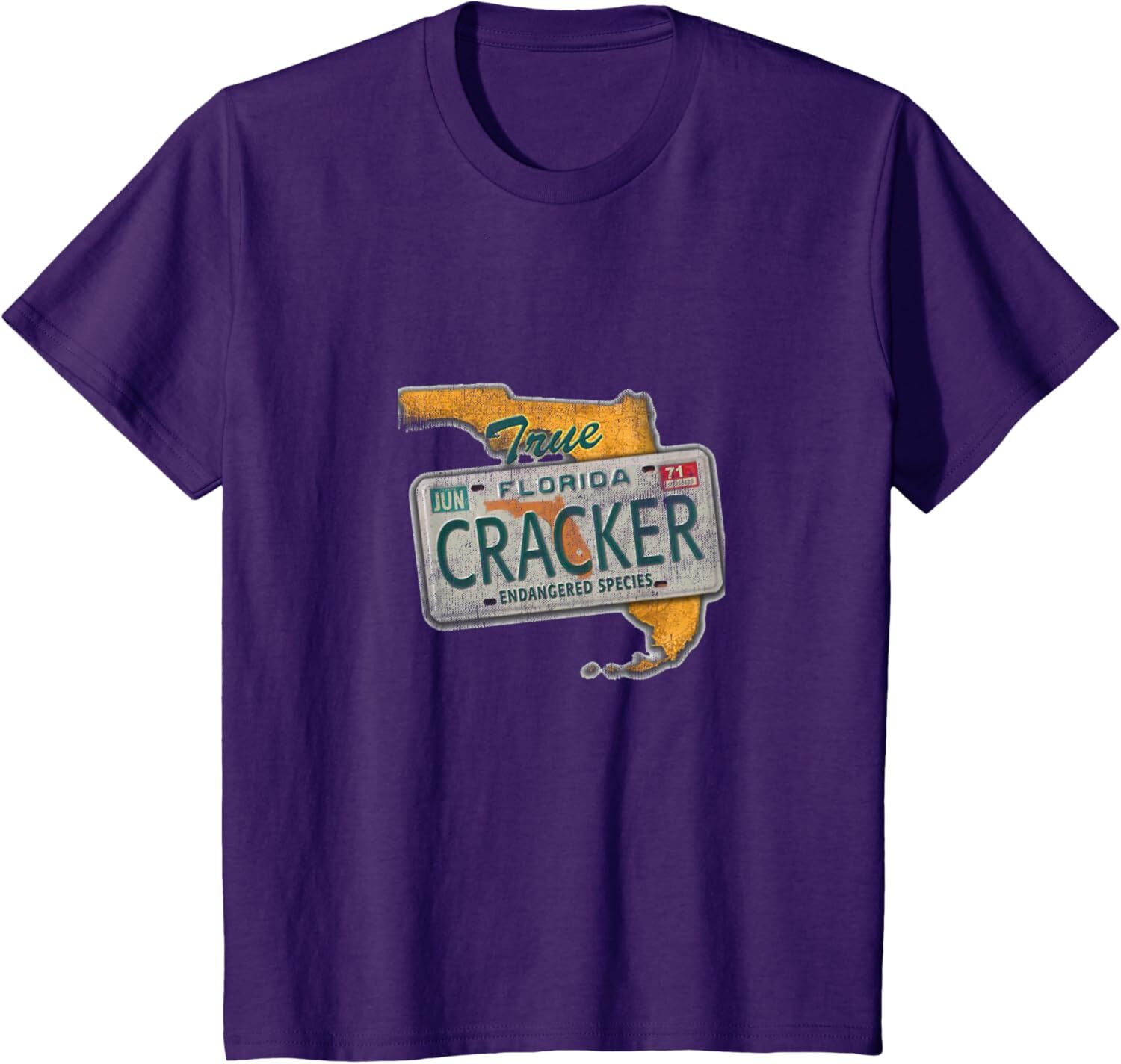 T shirt for Mens Florida Cracker Endangered Species Florida Native Tshirt Graphic Tee Casual Tops Clothes Short sleeve cool
