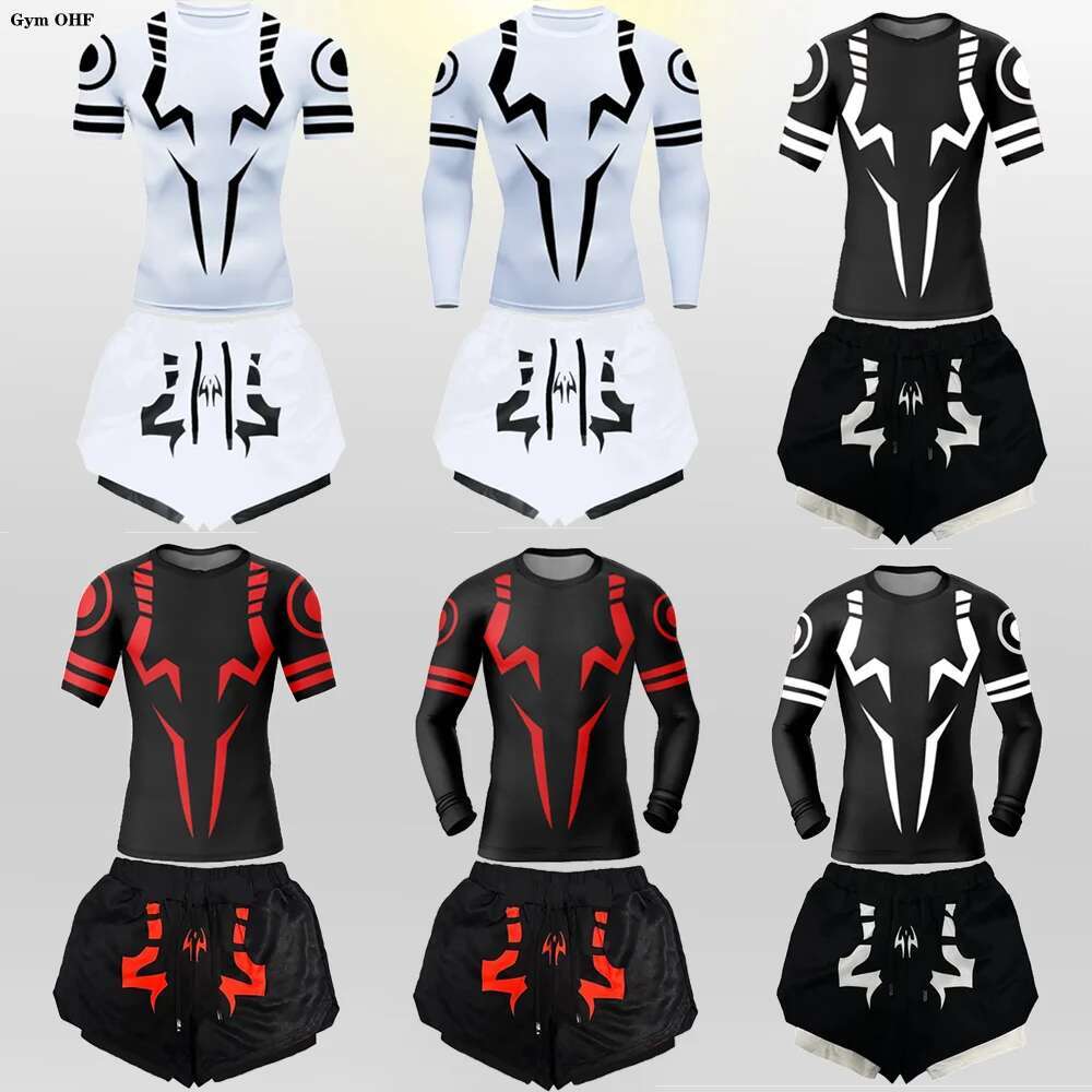 New Sports SetSummer 3D printingTrendy T-shirt Handsome Casual Suits suitability Men's 2 In 1 Shorts set