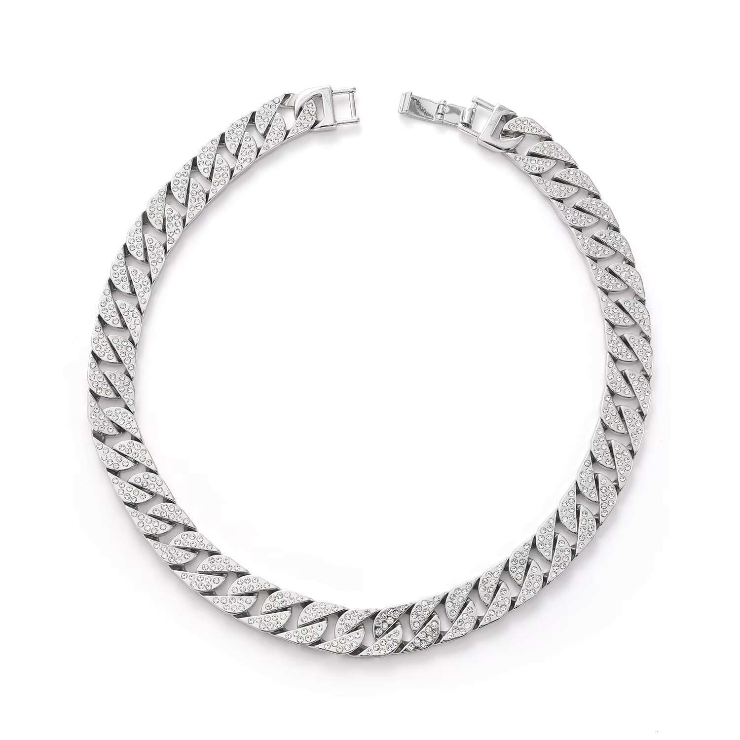 designer collar Cuban alloy chain dog necklace gold and sier bio colored pet accessory accessories