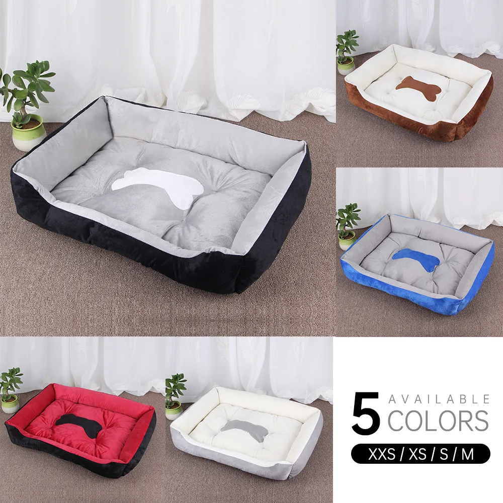 Bone Pet Bed Warm Pet bed linen For Small Medium Large Dog Soft For Dogs Washable House For Cat Puppy Cotton