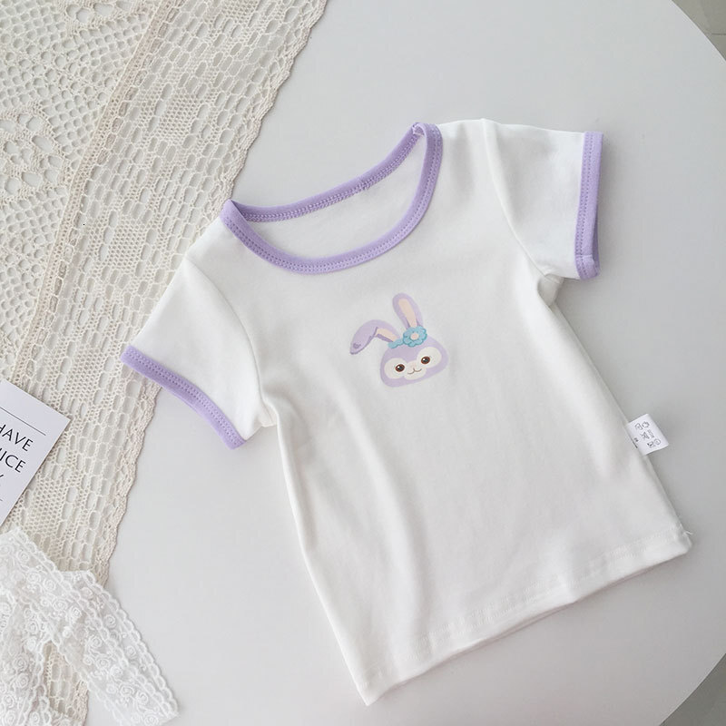 Ddmyshoesvip Buy 1 get 1 free Summer Style Trendy Baby Cute Short Girl Top Summer T Shirt Children S Round Neck Half Sleeved Shirt