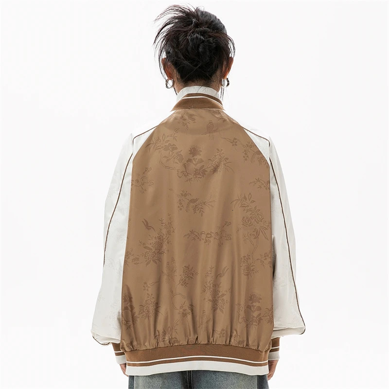 Womens bomber jacket Coquette fashion aesthetic clothing womens Chinese style baseball uniform and 250409