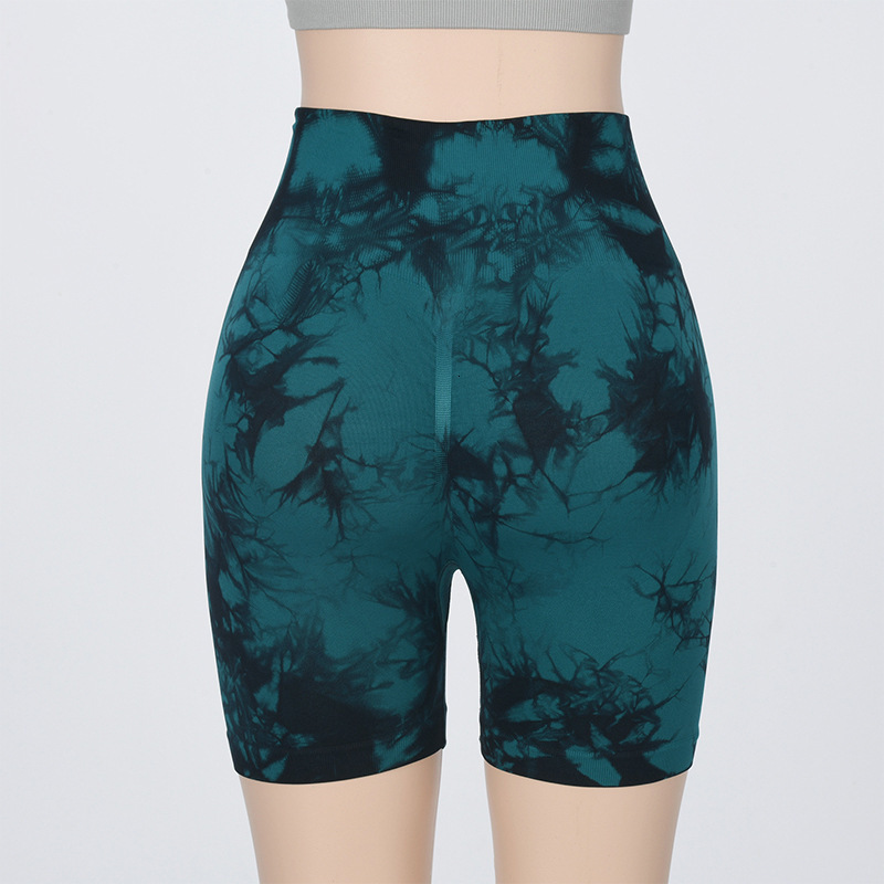 2025S Designer Shorts For Women New Pants For Women High Hip Tight Waist Running Fitness Tie Dyeing Yoga Shorts Three Point Sports Shorts Beach Pants