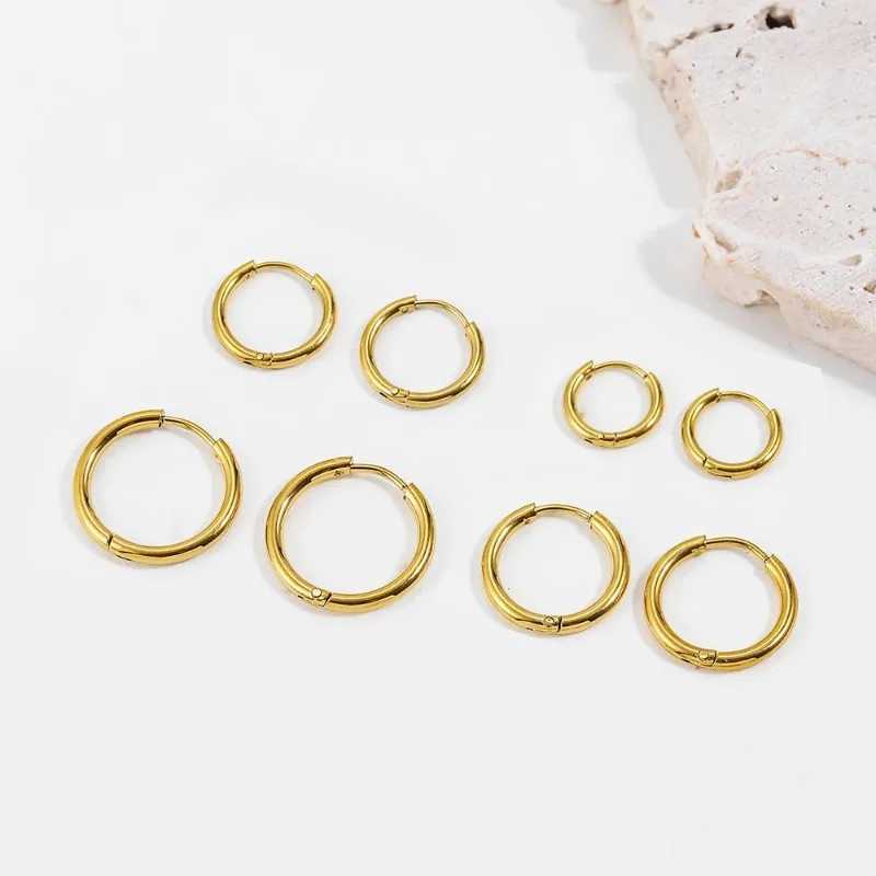 7Pairs/Kit Stainless Steel Huggies Hoop Earrings Multiple Sizes Unisex Sexy Ear Cartilage Piercing Jewelry Wholesale Z250408