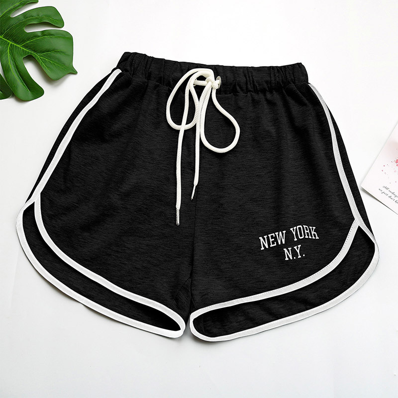 2025S Designer Shorts For Women Ins Style Women S Gray Letter Printed Sports Loose Shorts Beach Pants