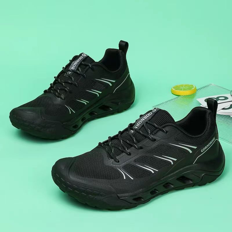 Men's hiking for summer mountaineering, anti-skid outdoor running shoes, casual cross-country wear-resistant and lightweight breathable travel sh