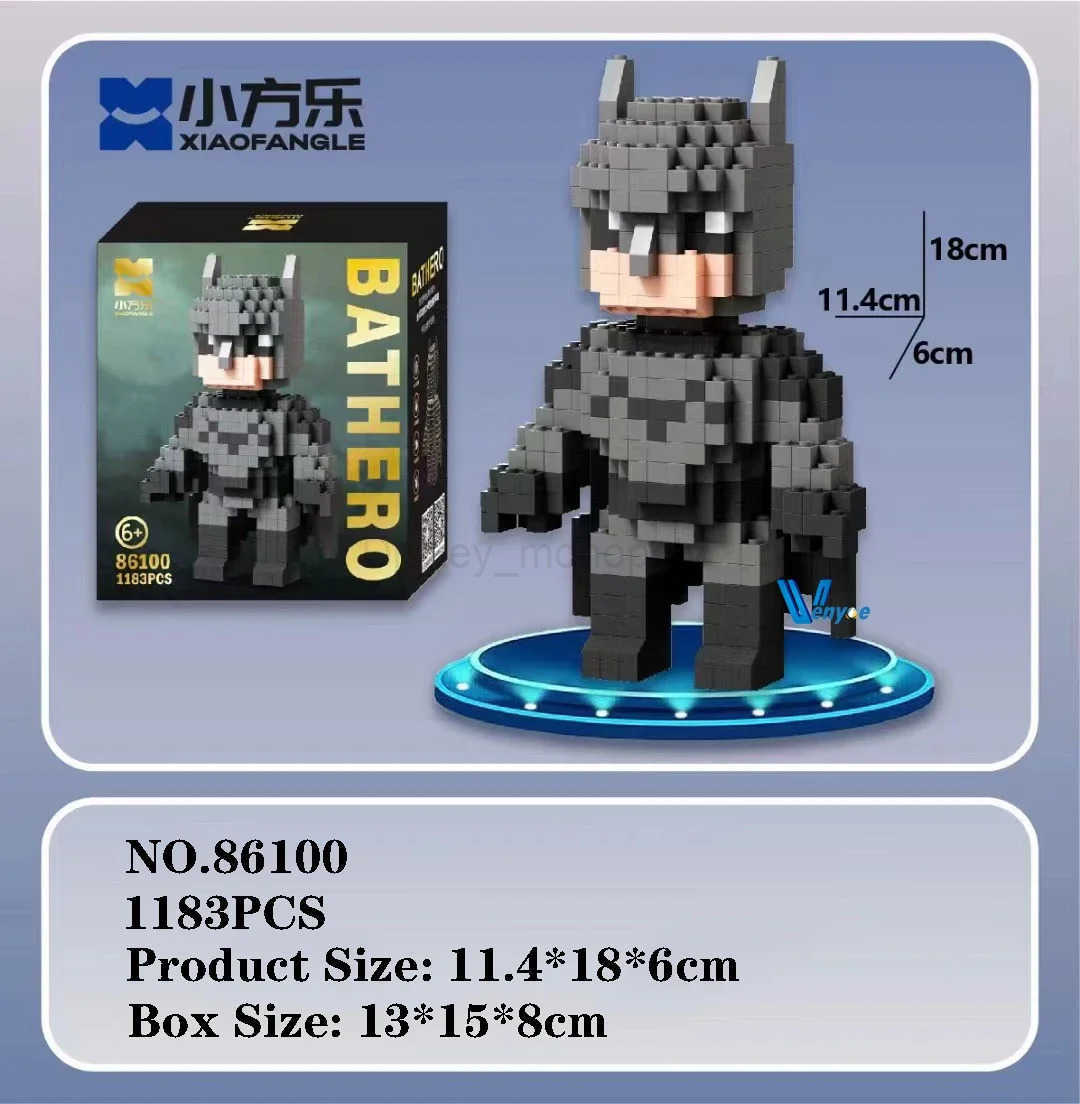 DisneySuper Hero Iron Man Thanos Micro Building Blocks Batman Spider-Man Model Hulk Mini Brick Captain America Toys For Christmas Gift Z250409