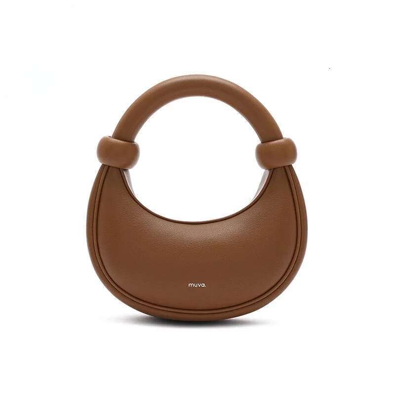 2024 New Red Unique Handbag Design Bead Soft European Bag Women's Crossbody Crescent French Underarm Designer Bags