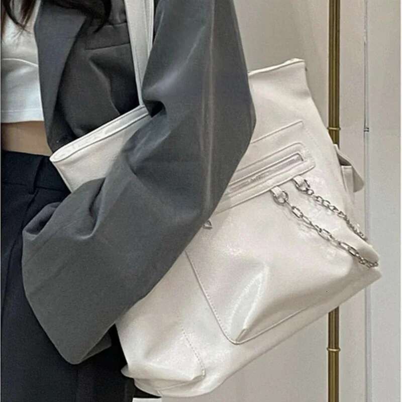 College Students Casual All Match Tote Bag High-Capacity Fashion Women's Handbags 2024 Trendy Korean Shoulder Bags