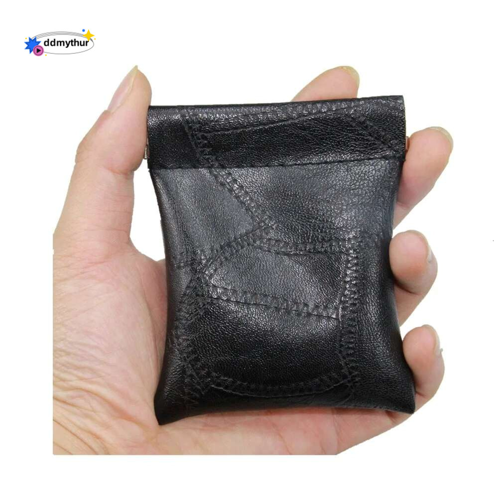 Mini Portable Coin Purset Men and Women'S Wallet Headphone Storage Bag PU Leather Change Money Pouch Card Holder Stylish ddmythur