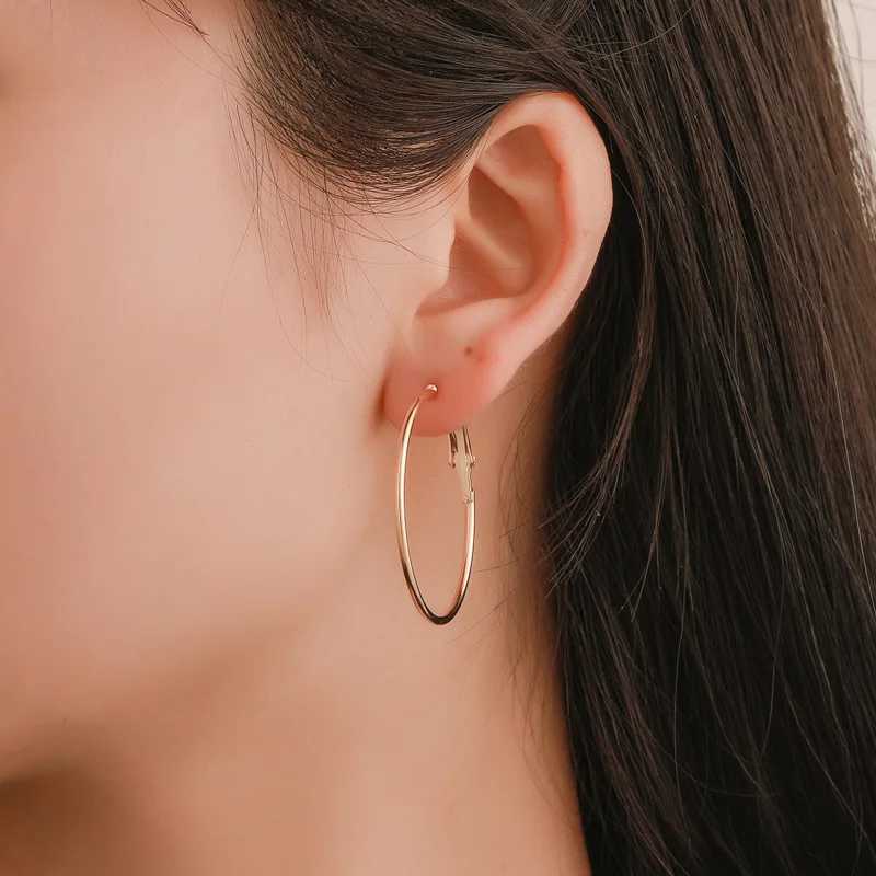 6Pairs Punk Big Circle Hoop Earrings Set for Women Girls Steampunk Ear Clip Punk Style Earring Ear Ring Wedding Jewelry Gift Z250408