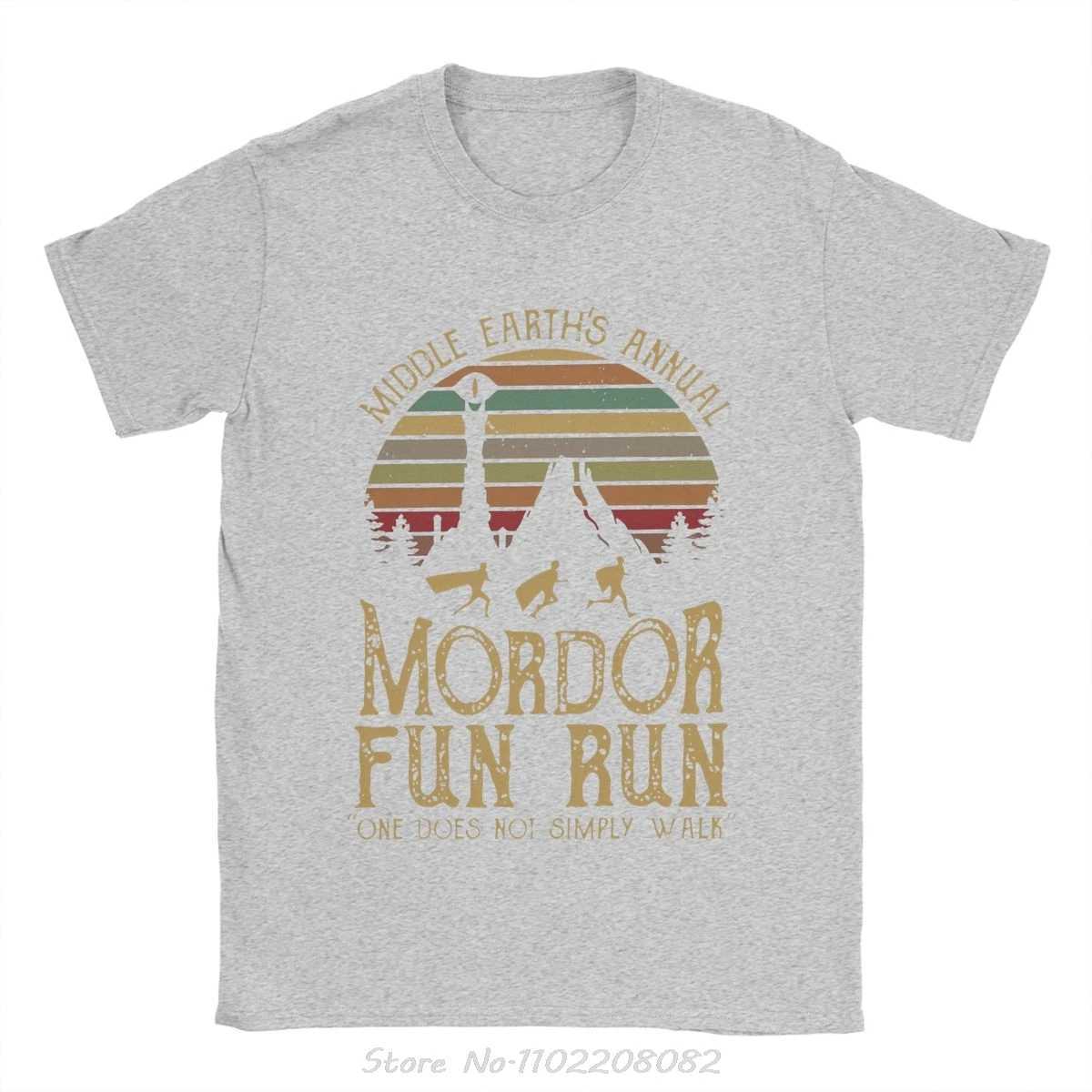 Mens Mordor L-lords of the R-rings T-shirt mens clothing retro short sleeved summer O-neck T-shirt oversized fitness T-shirtXJ250409