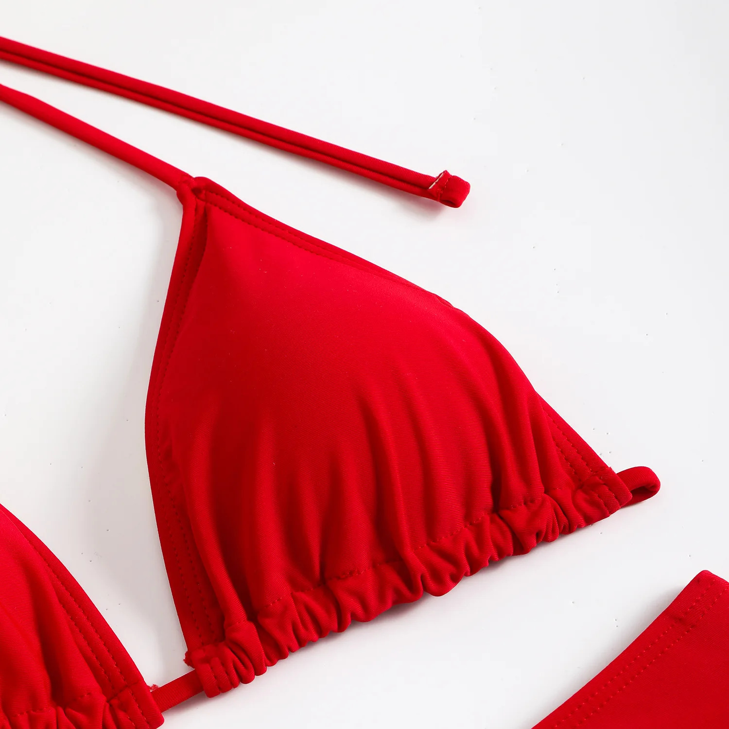 sexy bikini womens swimsuit four piece beach Brazilian red bathtub 250409