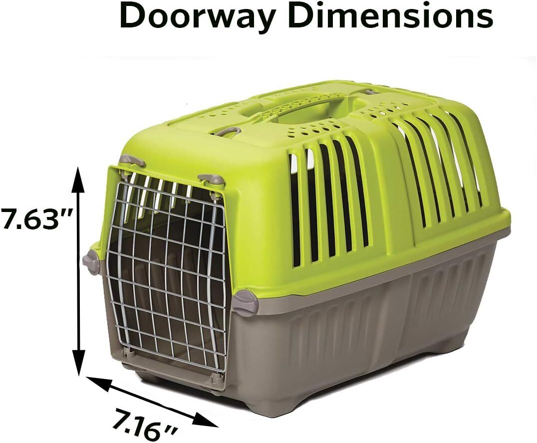 midwest pet pet strap hardface dog strap cat cage green small animal strap internal size 17 91 l x 11 5 w x 12 h suitable for small dog breeds set of 