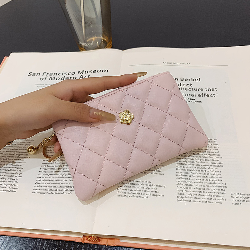Luxury Brand Designer Bag 2025 New Fashion Long Wallet For Women, Soft Leather Phone Bag, Key Wallet, Coin Purse, Diamond Pattern Short Wallet
