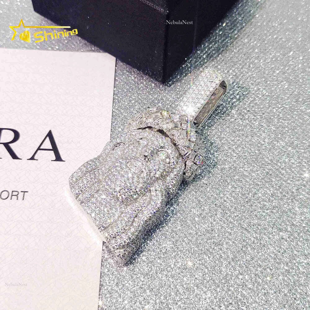Pass Dia Tester FL Moissanite Hip Hop Jewelry S Jesus Pendant