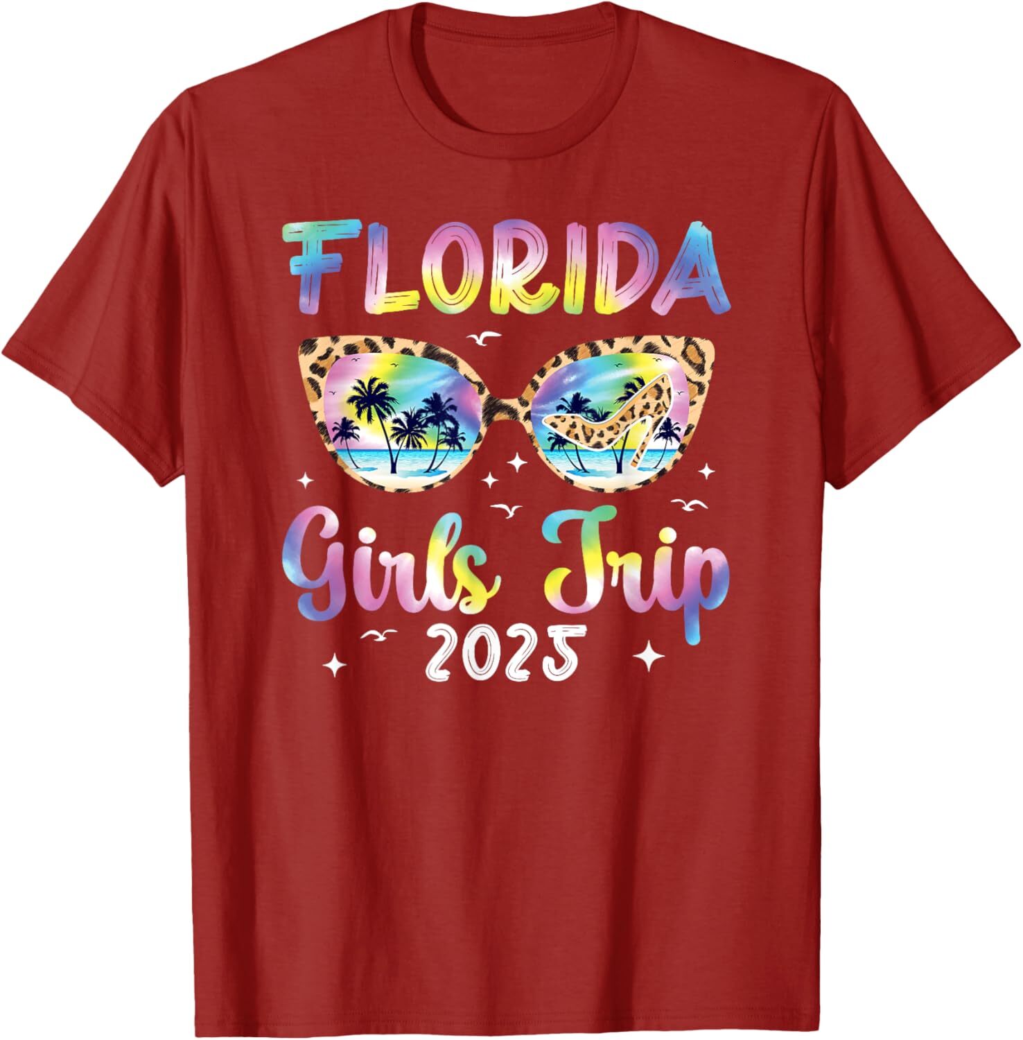 T shirt for Mens Girls Trip Florida 2025 Girls Vacation Florida Travel Graphic Tee Casual Tops Clothes Short sleeve
