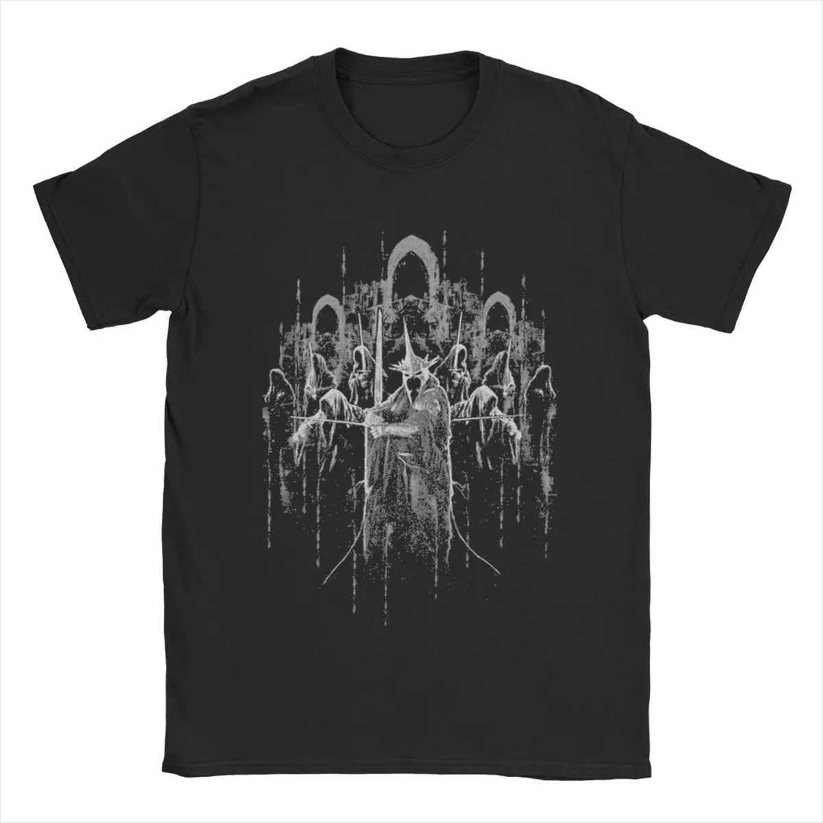 Mens T-shirt Mordor L-Lords Of The R-Rings Fun Pure Cotton T-shirt Short Sleeve T-shirt Crewneck Top GiftXJ250409