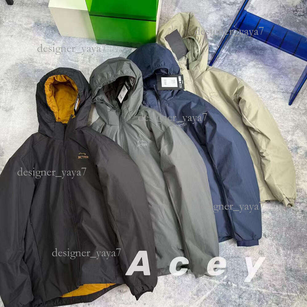 ATOM Hooded Jackets Designer Jacket Mens ARCT Puffer Jacket Embroidery Logo Windbreak Zipper Hooded Warm Coat Ski Snow Soft Shell Winter Coats S~3XL