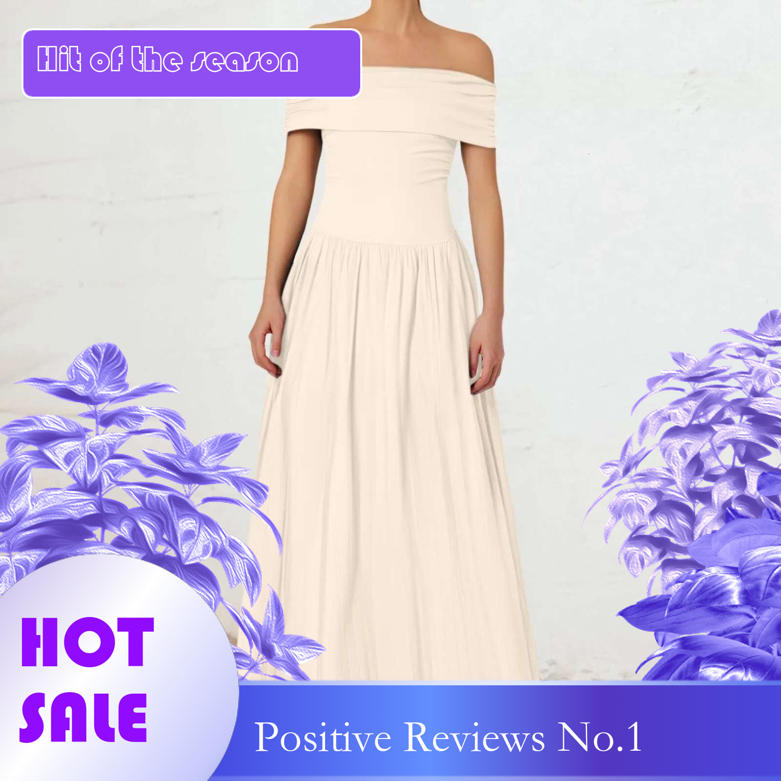 Dongdumaoyi Elegant Off Shoulder Long Dress Women Slash Neck Backless Pleated Maxi Fashion Slim Summer Vacation Holiday Dresses