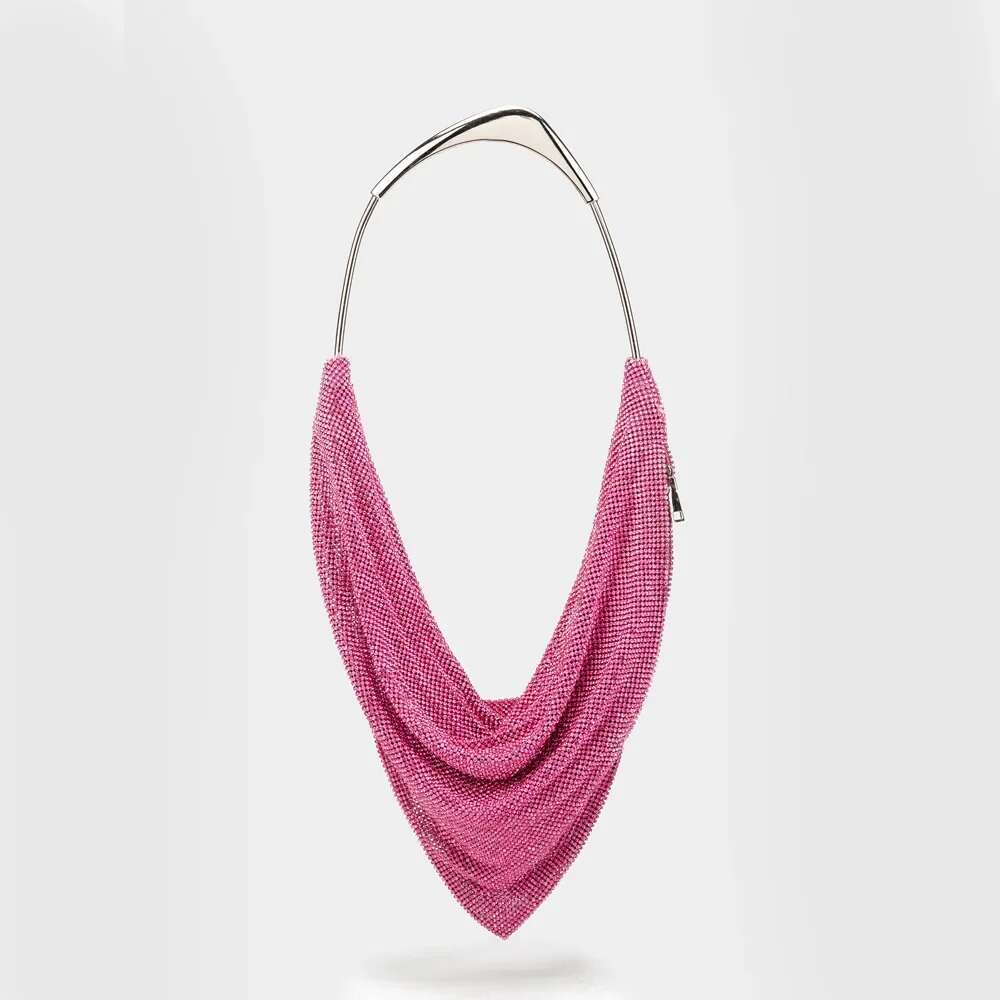 Rhies Evening Sier Crystal Handmade Bags For Women Purses And Handbags Designer Banquet Bag